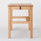 【中古品】オーク無垢材デスク（引出・足元棚付）