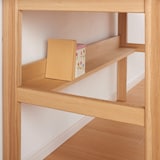 【中古品】オーク無垢材デスク（引出・足元棚付）