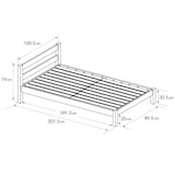 【中古品】木製ベッド