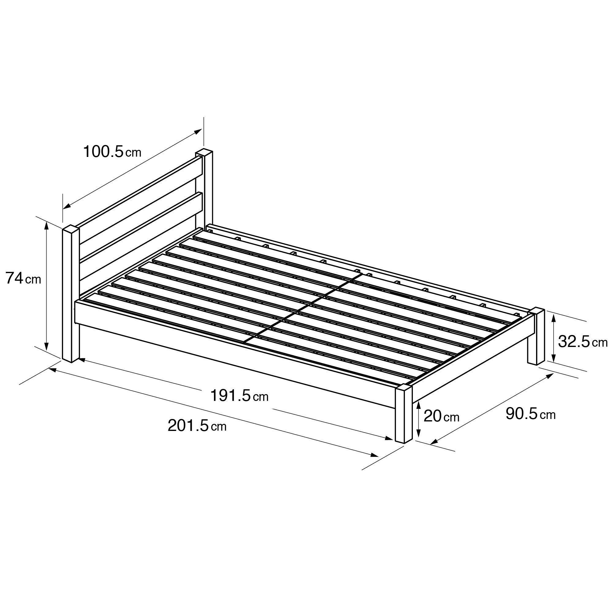 【中古品】木製ベッド