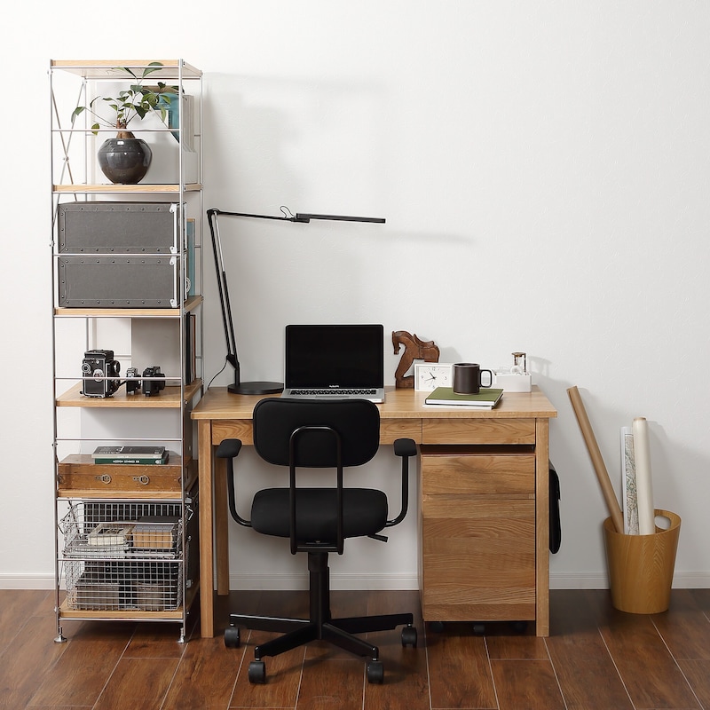 中古品】無垢材デスク（引出付）・オーク材 | 無印良品 