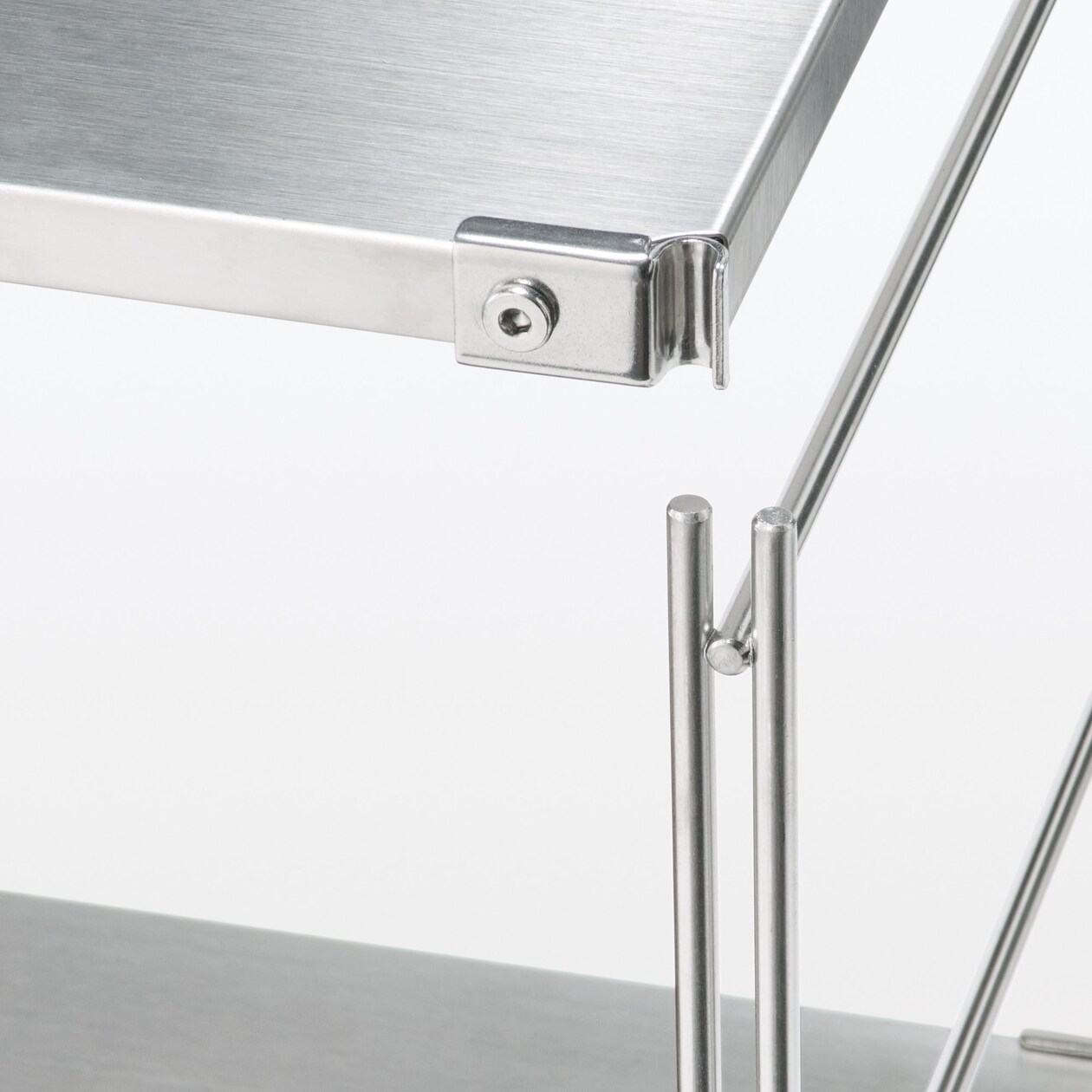 【中古品】ステンレスユニットシェルフ　ステンレス棚セット　ワイド　中