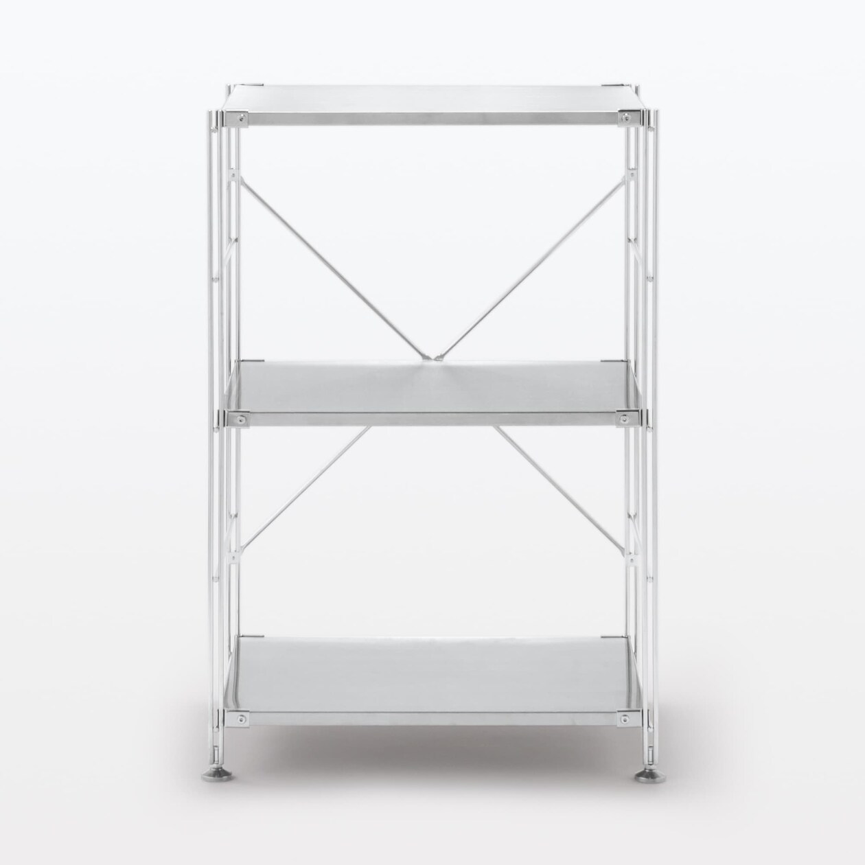 【中古品】ステンレスユニットシェルフ　ステンレス棚セット　小