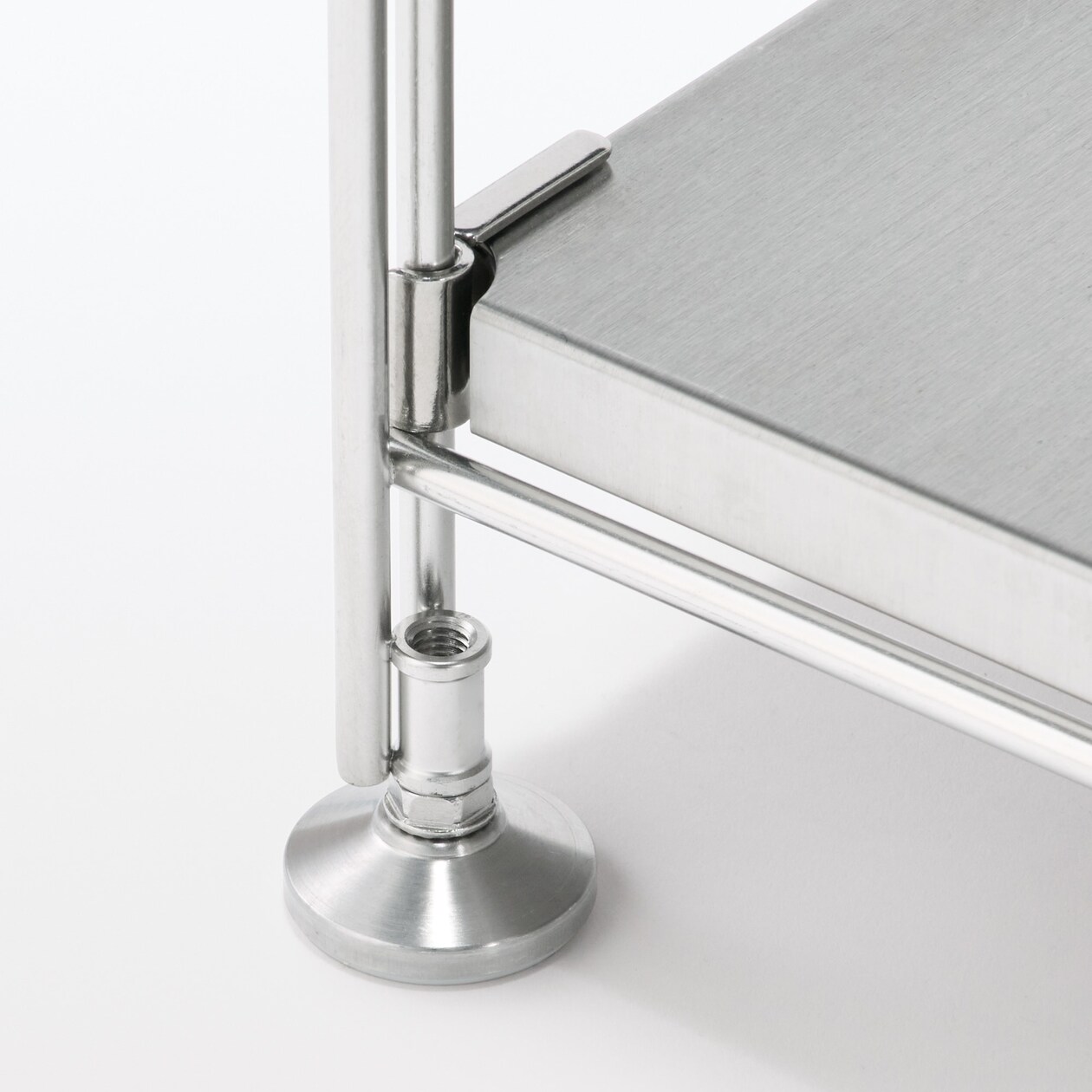 【中古品】ステンレスユニットシェルフ　ステンレス棚セット　小