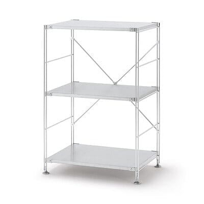 スチールユニットシェルフバックパネル・大・ライトグレー | 無印良品