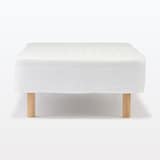 【中古品】脚付マットレス　ポケットコイル　（洗えるカバー）