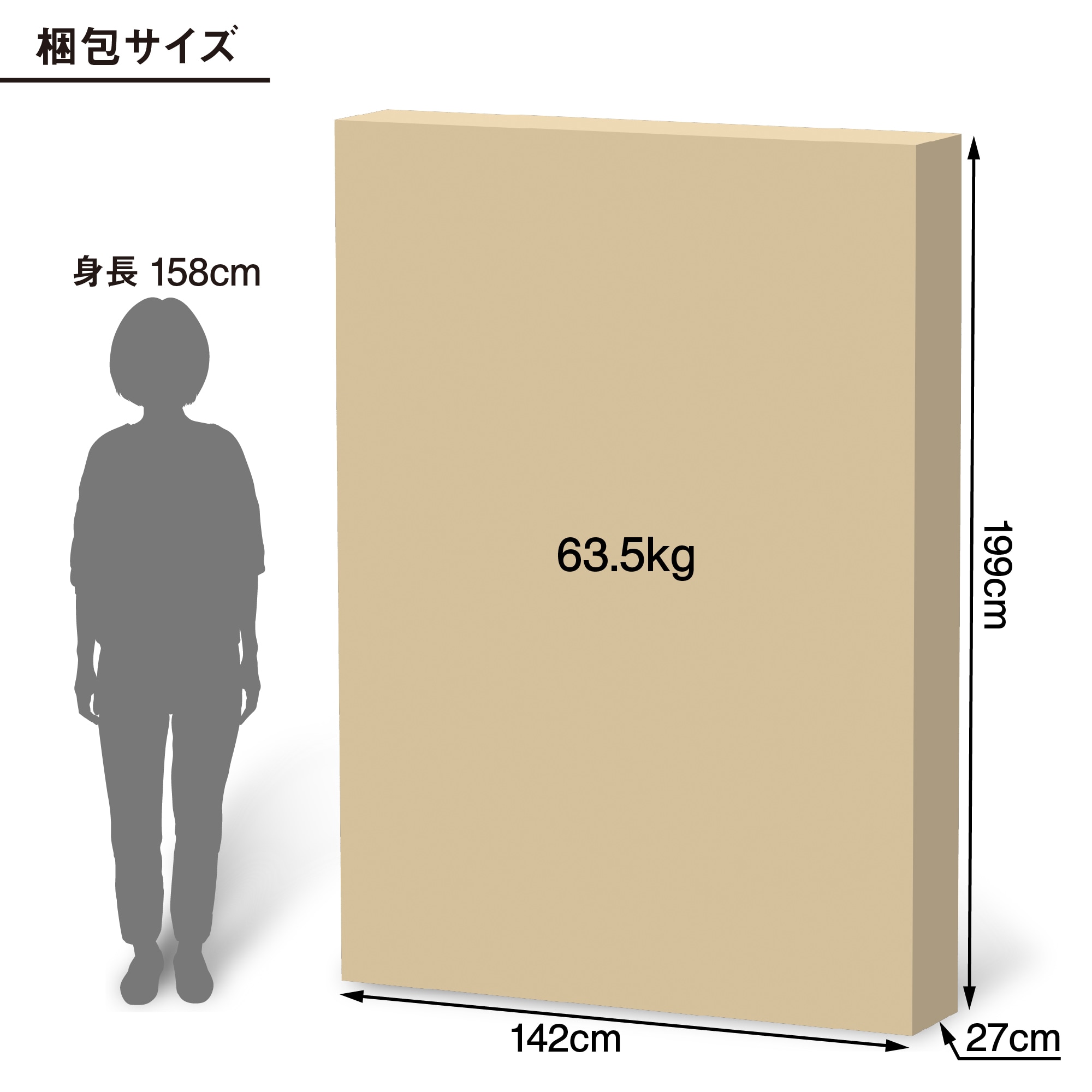 【中古品】脚付マットレス　ポケットコイル　（洗えるカバー）