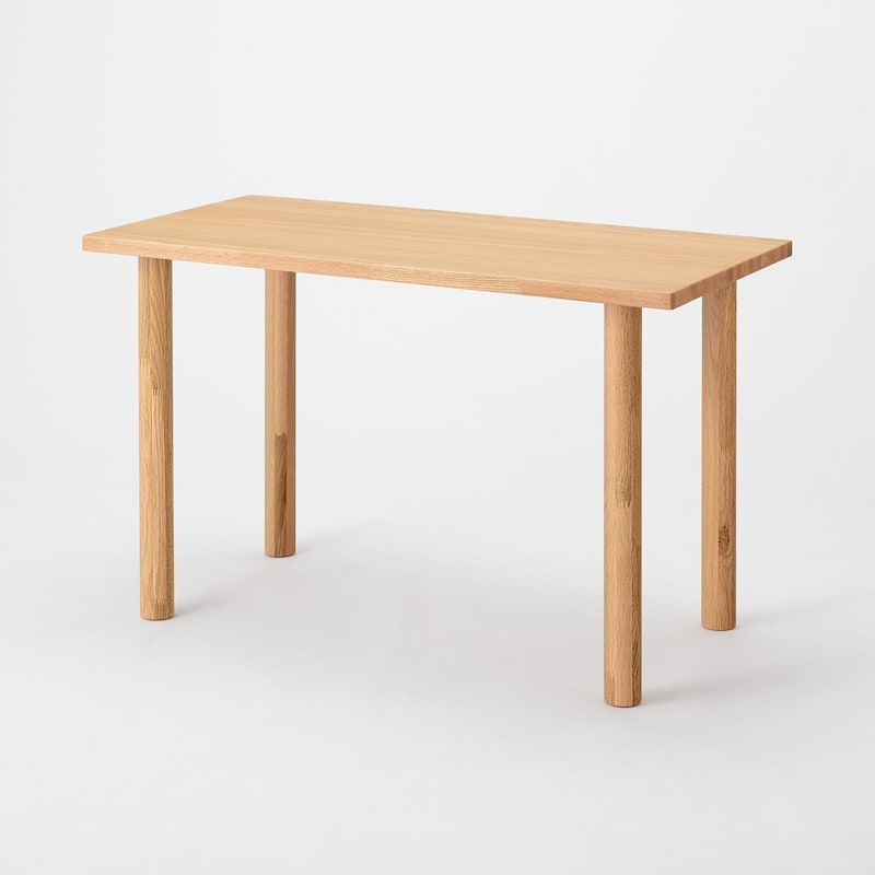 無印良品/MUJI 板と脚でできた木製テーブルシリーズ オーク材 幅140cm 