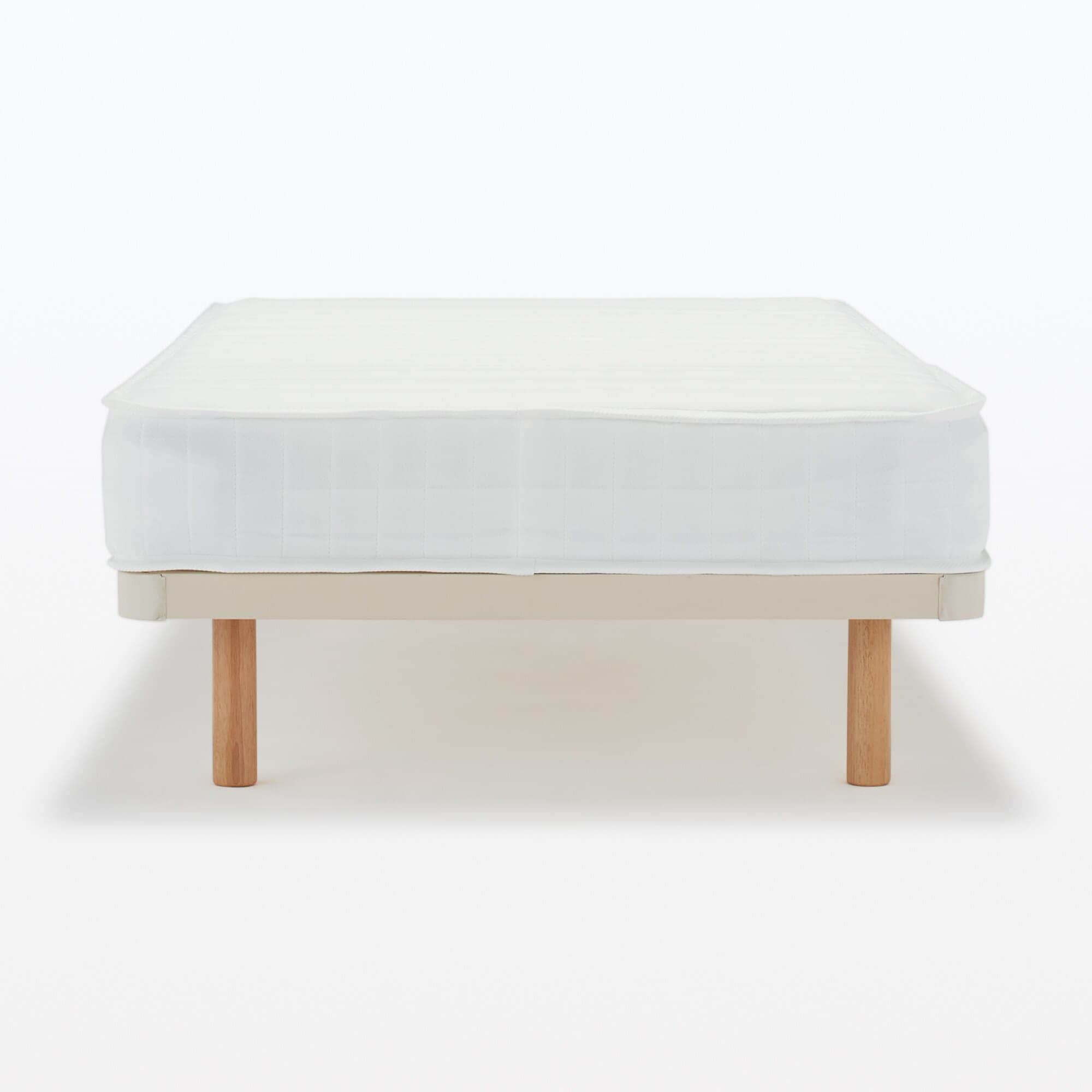 【中古品】スチールベッドフレーム＋木製脚２０ｃｍ