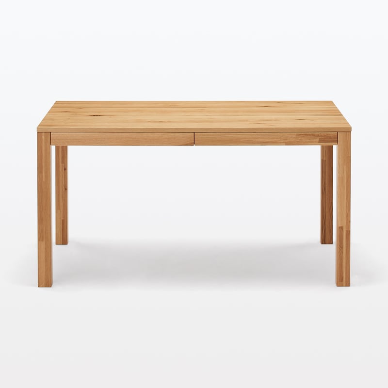 無印良品/MUJI 板と脚でできた木製テーブルシリーズ オーク材 幅140cm 