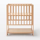 【中古品】ビーチ材　ベビーベッド