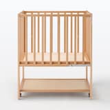 【中古品】ビーチ材　ベビーベッド