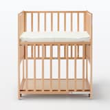 【中古品】ビーチ材　ベビーベッド