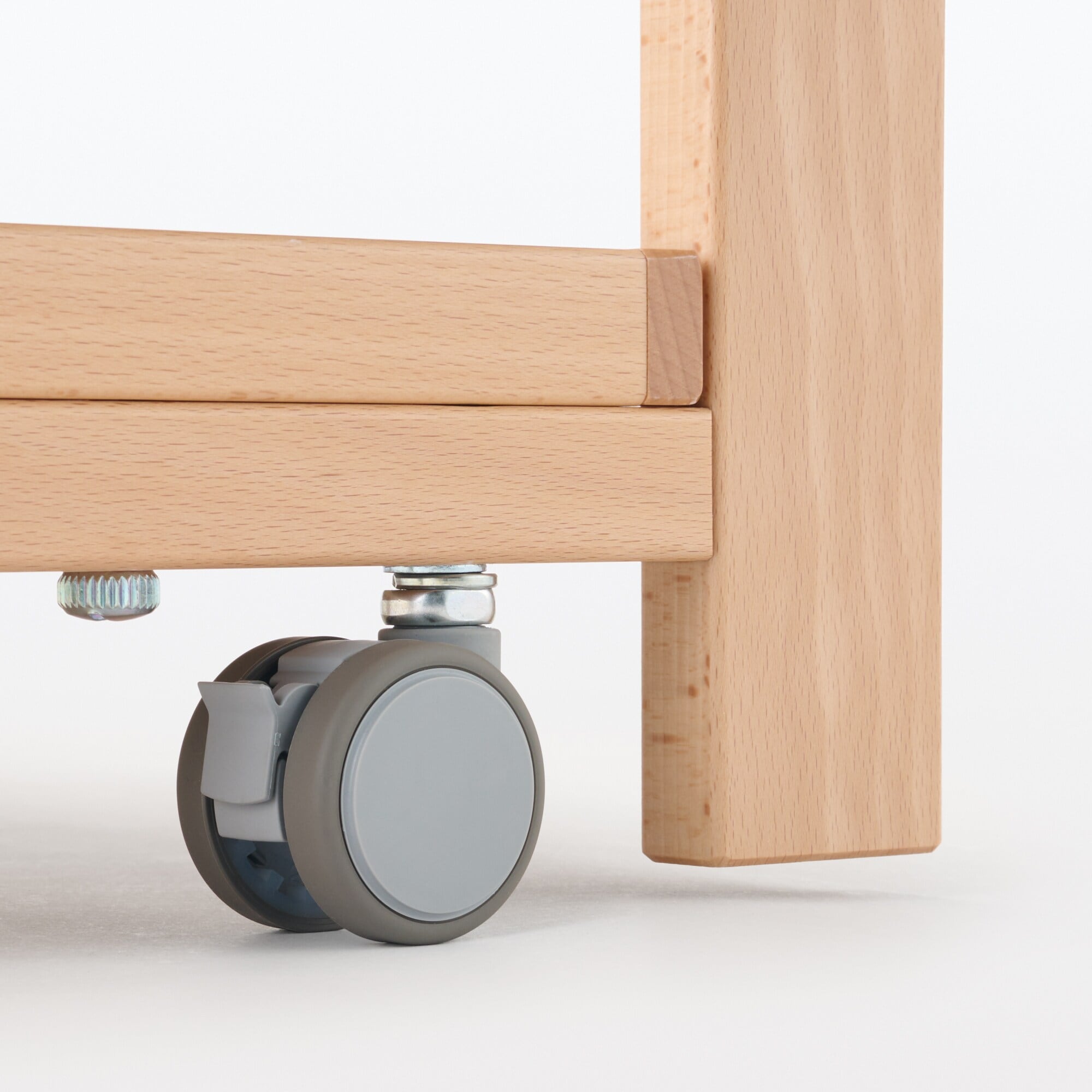 【中古品】ビーチ材　ベビーベッド