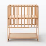 【中古品】ビーチ材　ベビーベッド