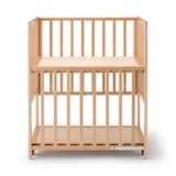 【中古品】ビーチ材　ベビーベッド