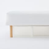 【中古品】脚付マットレス・高密度ポケットコイル・セミダブル（洗えるカバー）