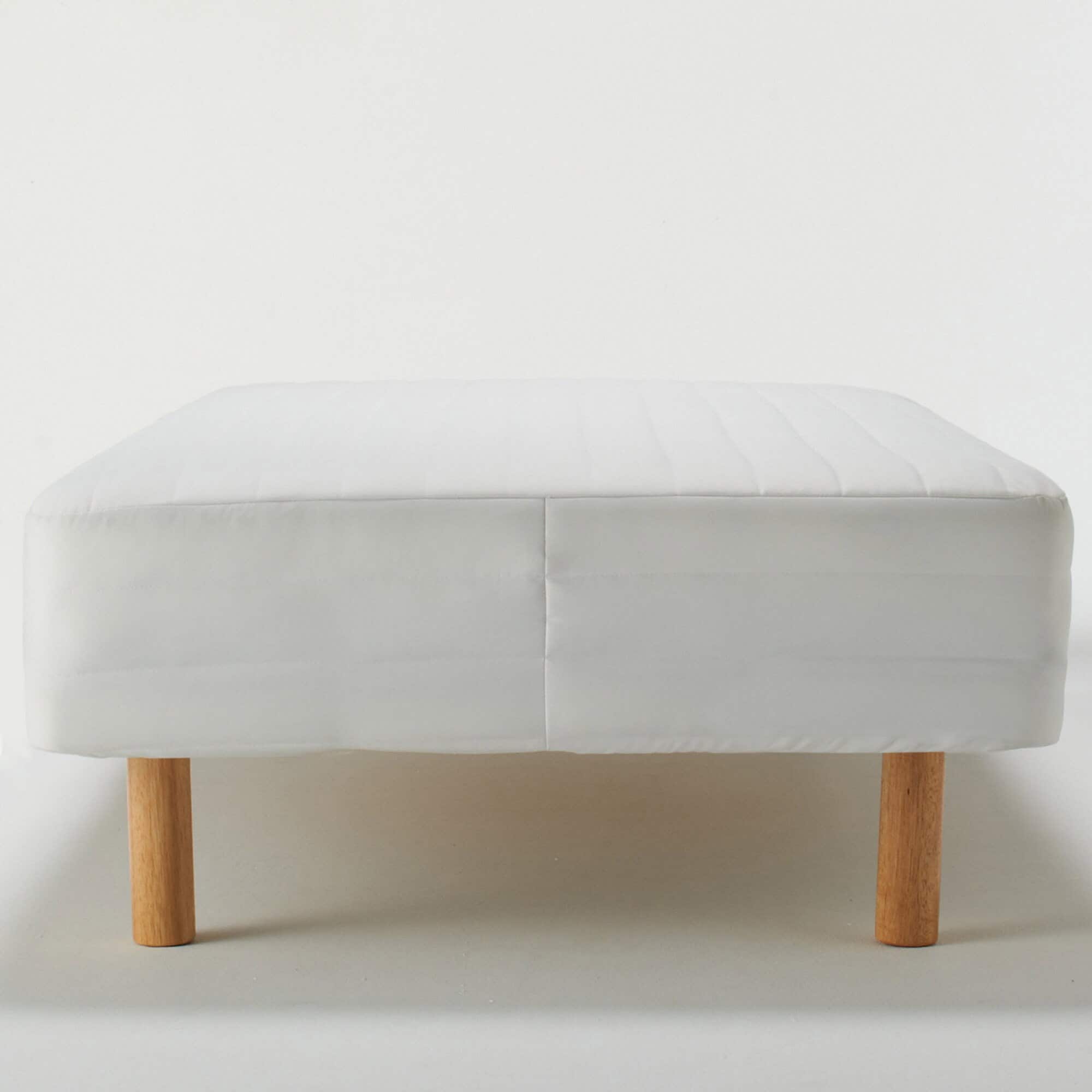 【中古品】脚付マットレス・高密度ポケットコイル・ダブル（洗えるカバー）