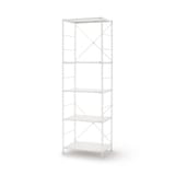 【中古品】スチールユニットシェルフ・スチール棚セット・大・ライトグレー