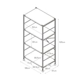 【中古品】スチールユニットシェルフ・スチール棚セット・中・ライトグレー