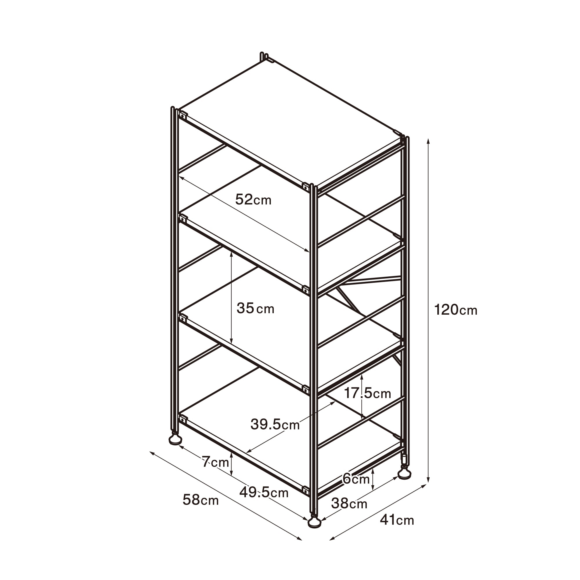 【中古品】スチールユニットシェルフ・スチール棚セット・中・ライトグレー
