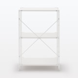 【中古品】スチールユニットシェルフ・スチール棚セット・小・ライトグレー