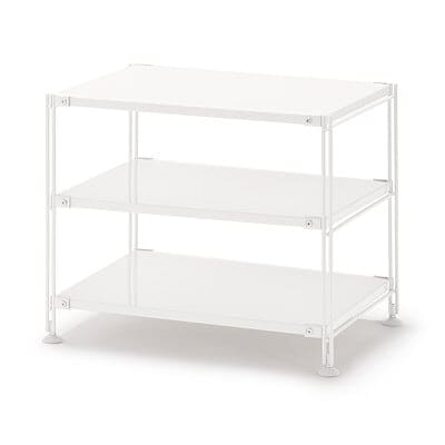 【中古品】スチールユニットシェルフ・スチール棚セット・ライトグレー