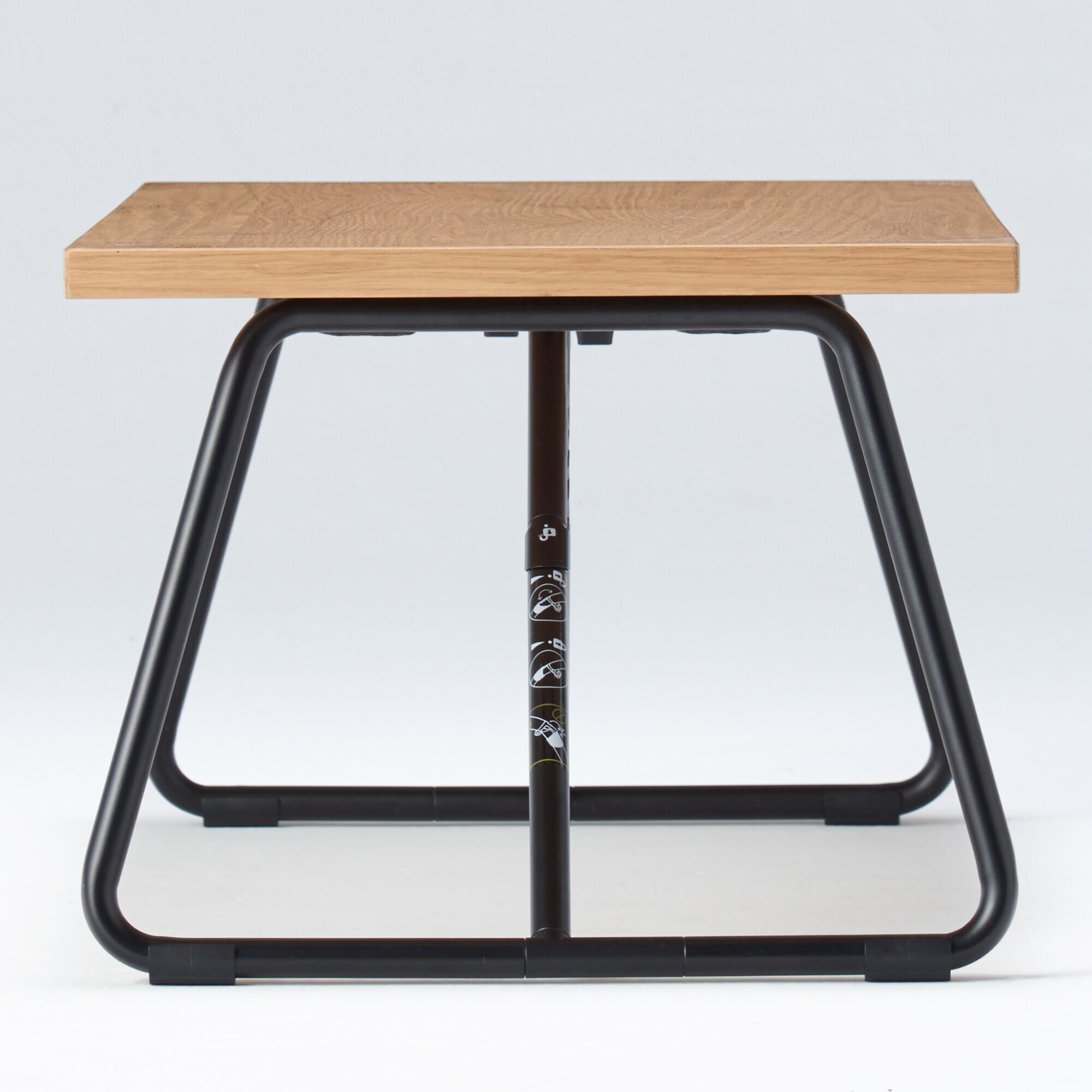 折りたたみローテーブル・幅９０ｃｍ・オーク材