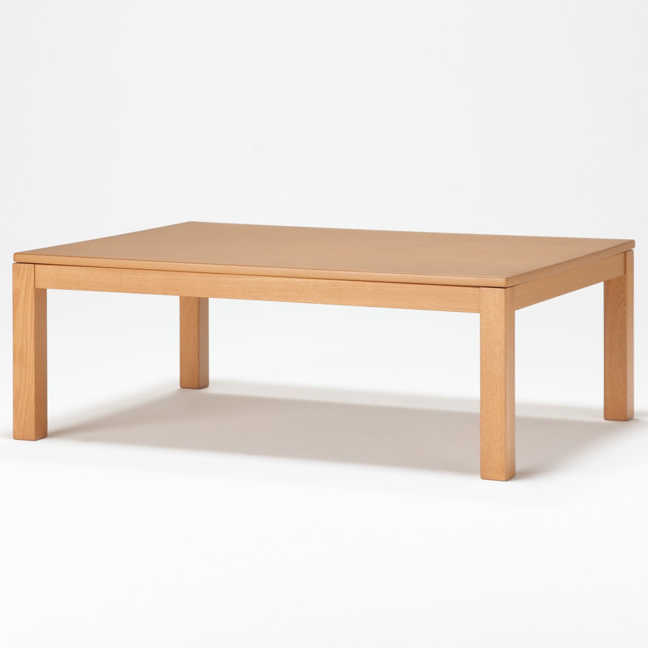 こたつ長方形・本体・タモ材／ナチュラル