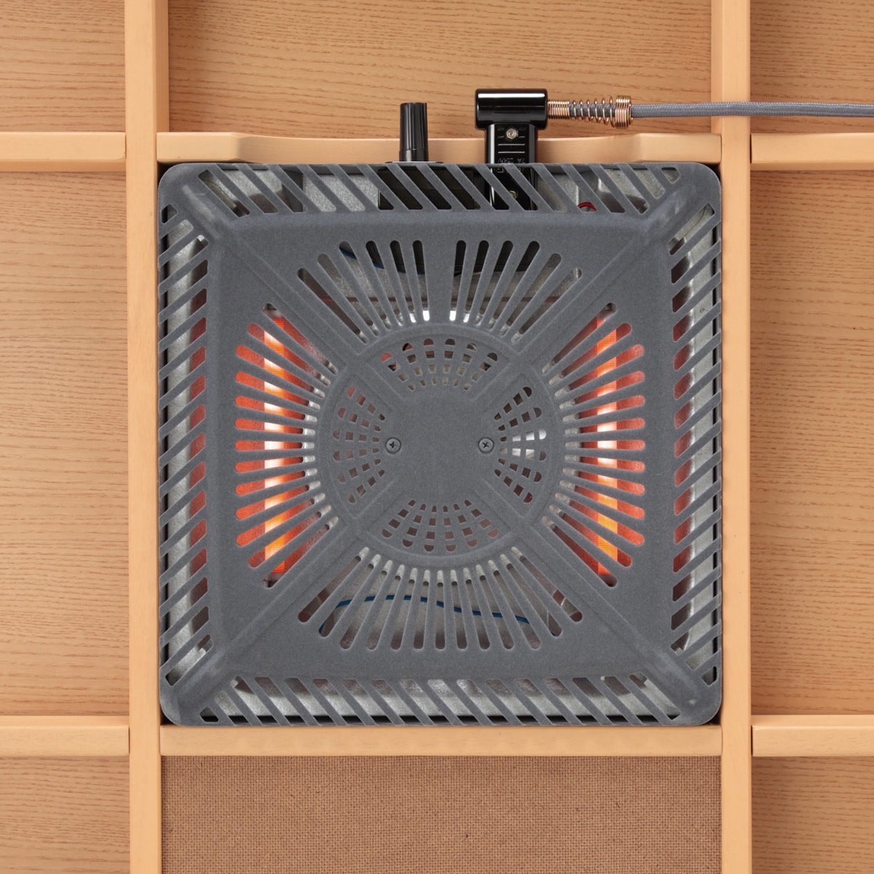 こたつ長方形・本体・タモ材／ナチュラル