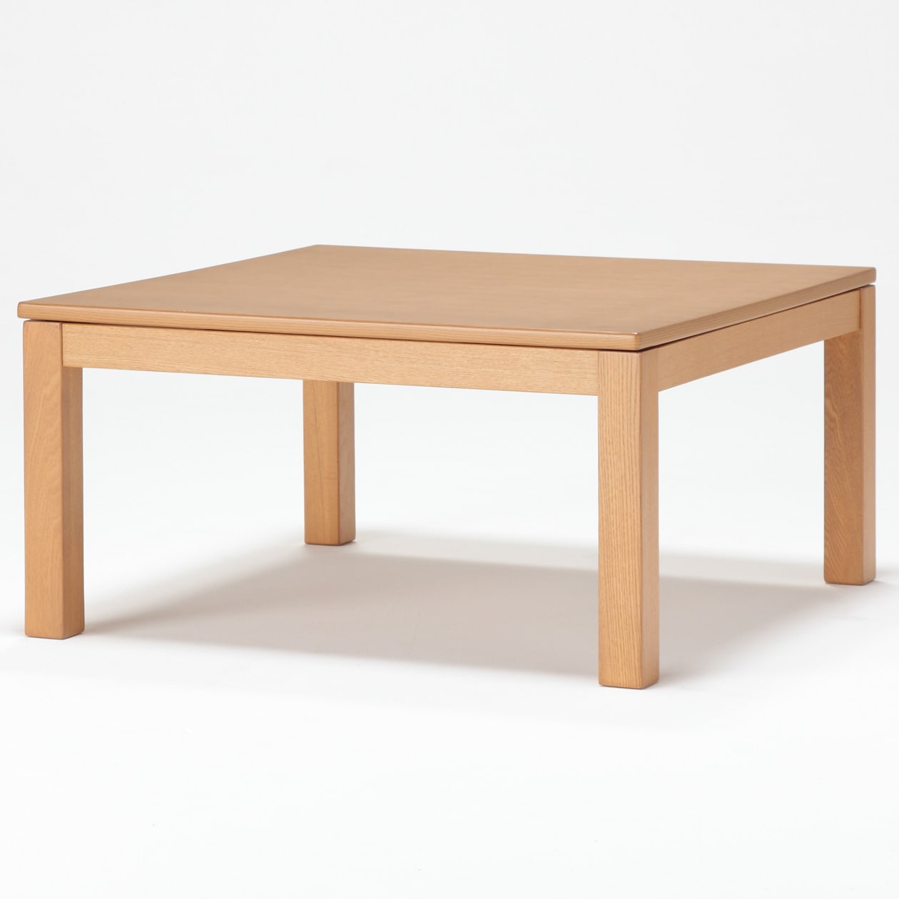 こたつ正方形・本体・タモ材／ナチュラル