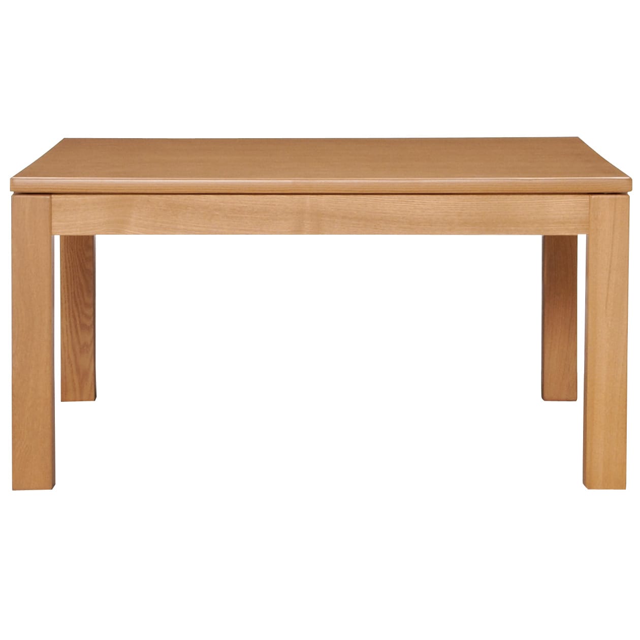 こたつ正方形・本体・タモ材／ナチュラル