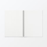 植林木ペーパーダブルリングノート／裏うつりしにくいダブルリングノート