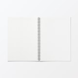 植林木ペーパーダブルリングノート／裏うつりしにくいダブルリングノート