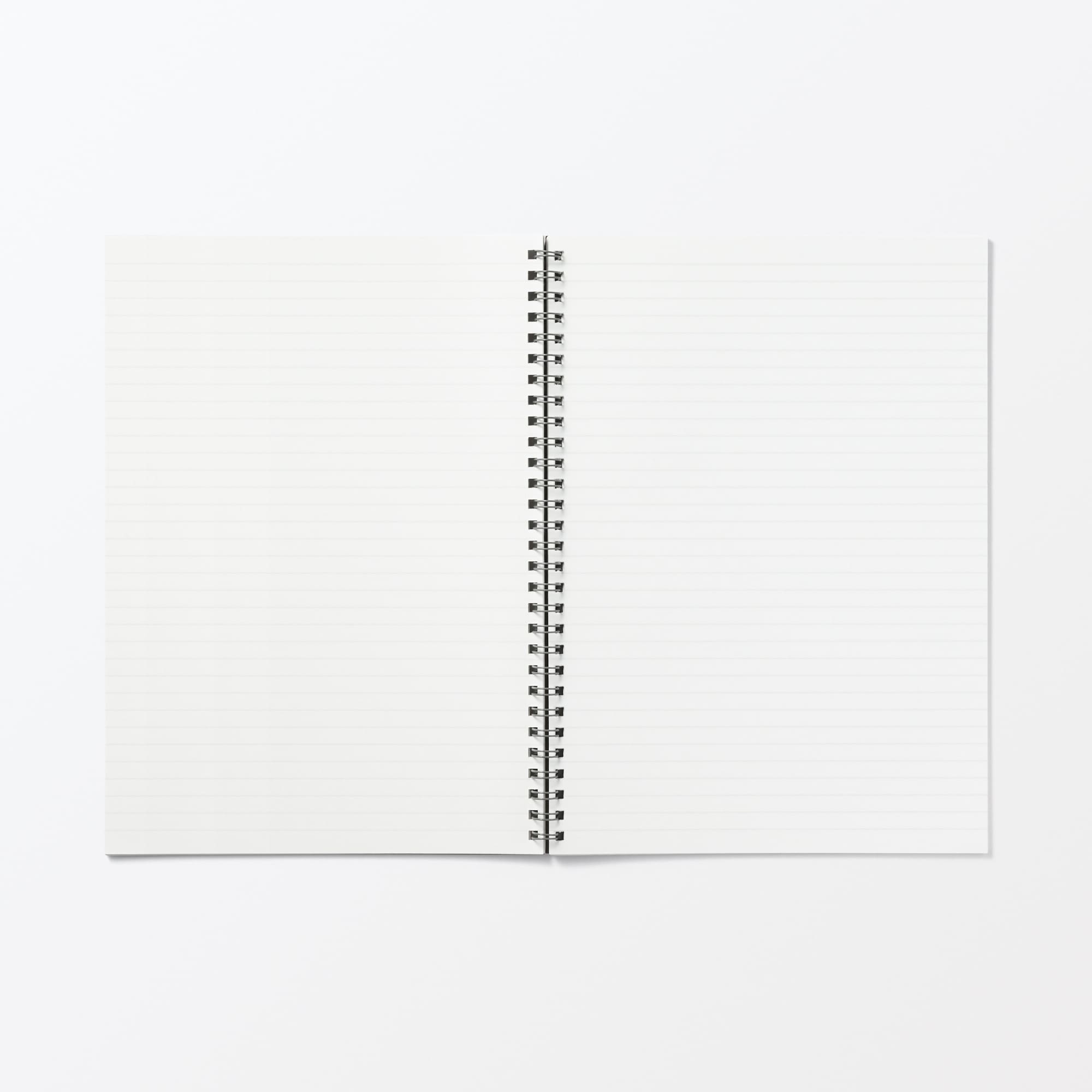 植林木ペーパーダブルリングノート／裏うつりしにくいダブルリングノート