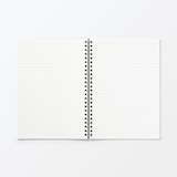 植林木ペーパーダブルリングノート／裏うつりしにくいダブルリングノート