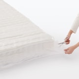 ポケットコイルマットレス　圧縮