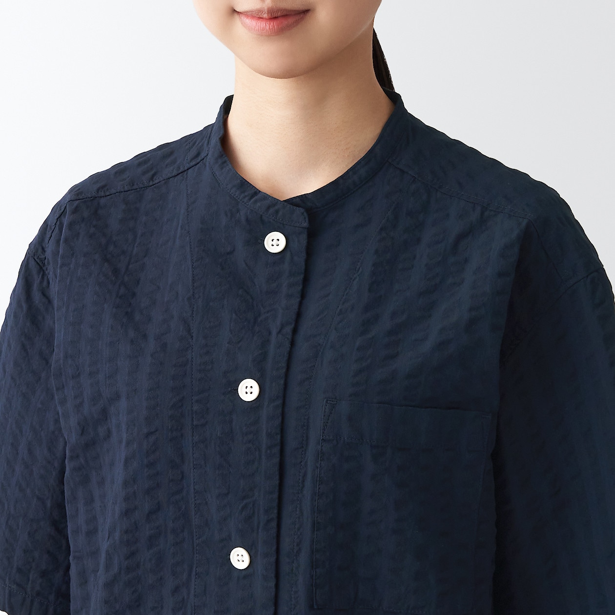 豪奢な 無印良品脇に縫い目のないサッカー織半袖パジャマｌ パジャマ Getvolt Dk