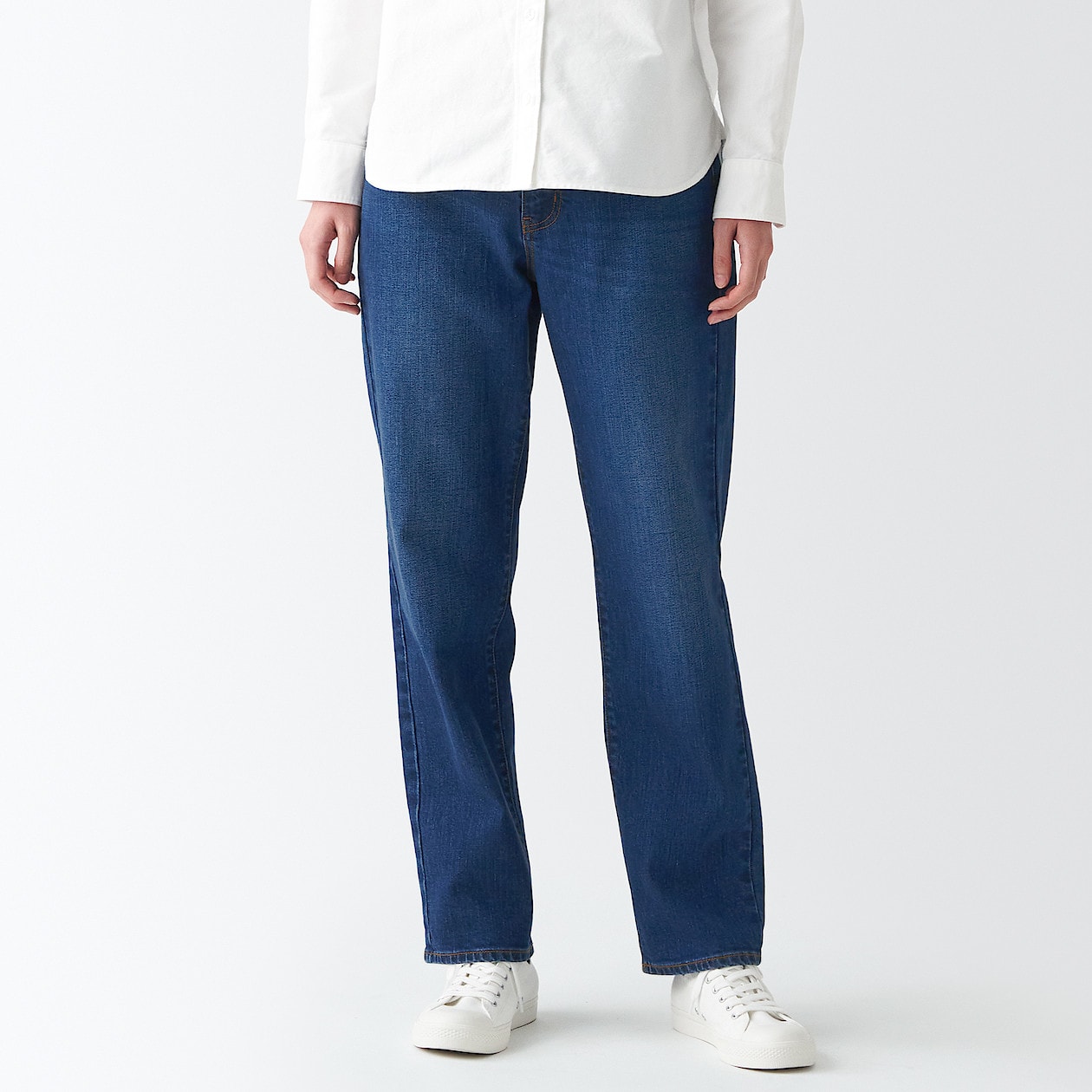 ストレッチデニムストレートパンツ | 無印良品