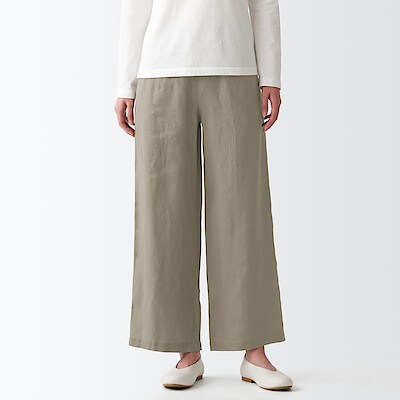 フレンチリネンストレートパンツ | 無印良品