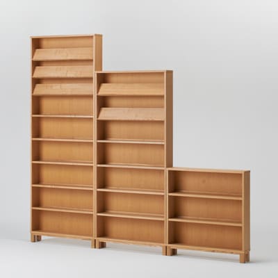 組み合わせて使える木製収納・本体・ミドルタイプ・奥行１４ｃｍ・タモ材／ナチュラル