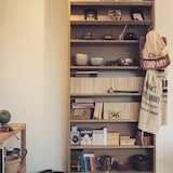 組み合わせて使える木製収納・本体・ハイタイプ・奥行２１ｃｍ・タモ材／ナチュラル