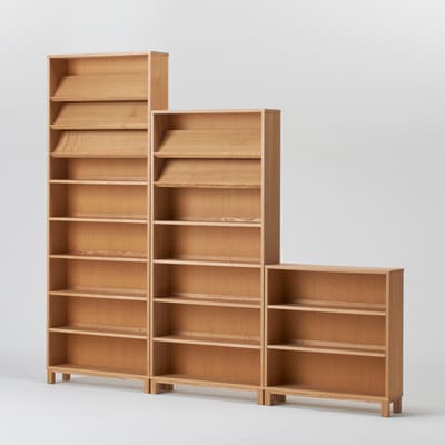 組み合わせて使える木製収納・本体・ミドルタイプ・奥行２１ｃｍ・タモ材／ナチュラル