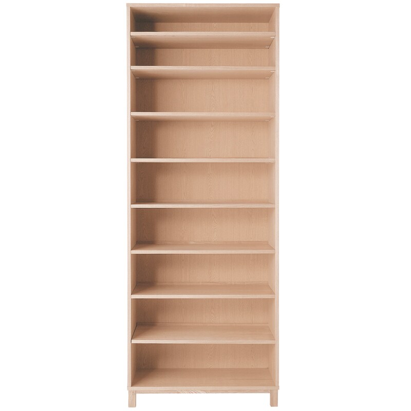 購入前にコメント】無印良品 こそばゆい 木製薄型 シェルフロータイプ 