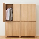 組み合わせて使える木製収納・本体・ミドルタイプ・奥行４０ｃｍ・タモ材／ナチュラル