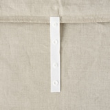 麻平織掛ふとんカバー・ＳＳ／Ｓ・オフ白