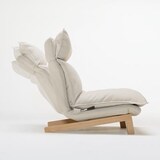 ハイバックリクライニングソファ・ポリエステル平織／ブラウン・２シーター