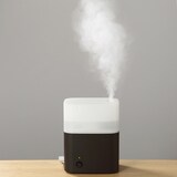 コンパクト超音波加湿器・ダークブラウン