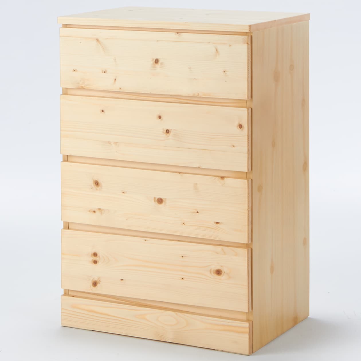 パイン材チェスト・４段