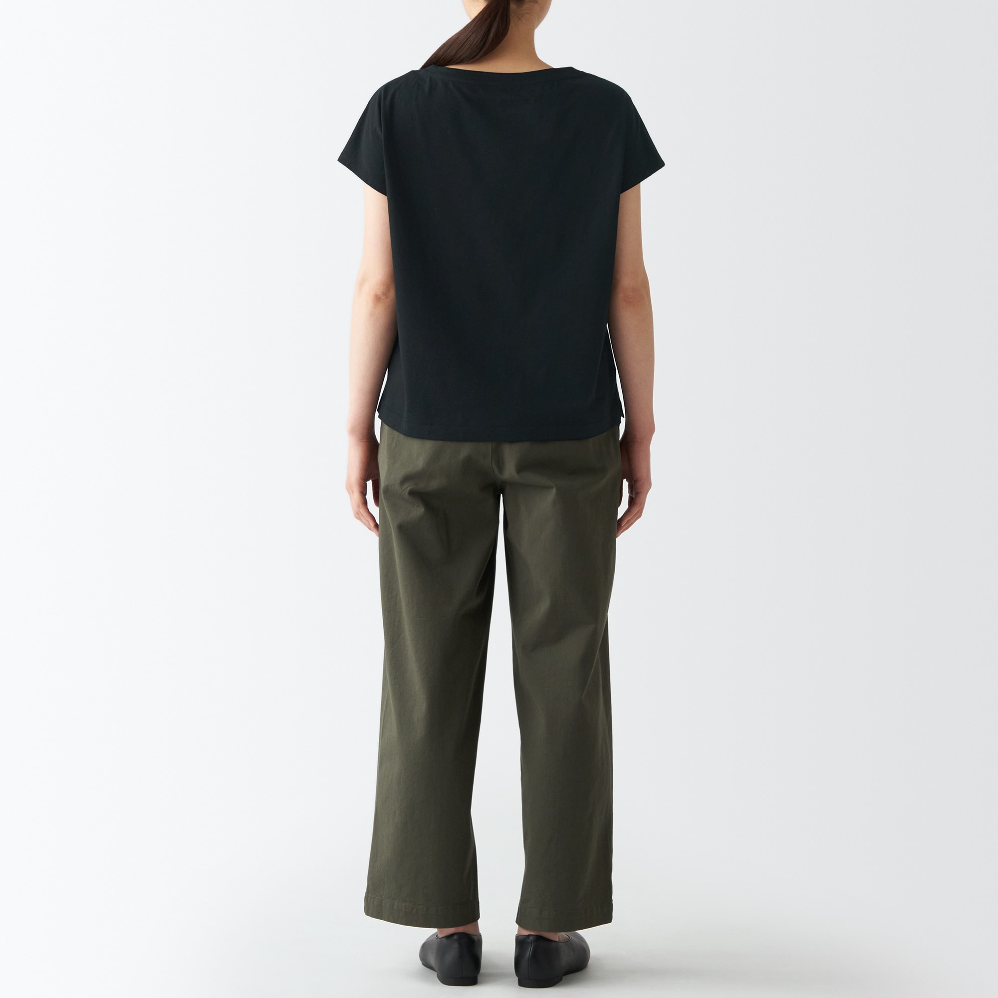 ムラ糸天竺編みフレンチスリーブＴシャツ